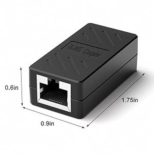 Anunnaki RJ45 Coupler Extender CAT5/CAT6 Uyumlu Tak-Çalıştır Ethernet Kablo Birleştirici Adaptör