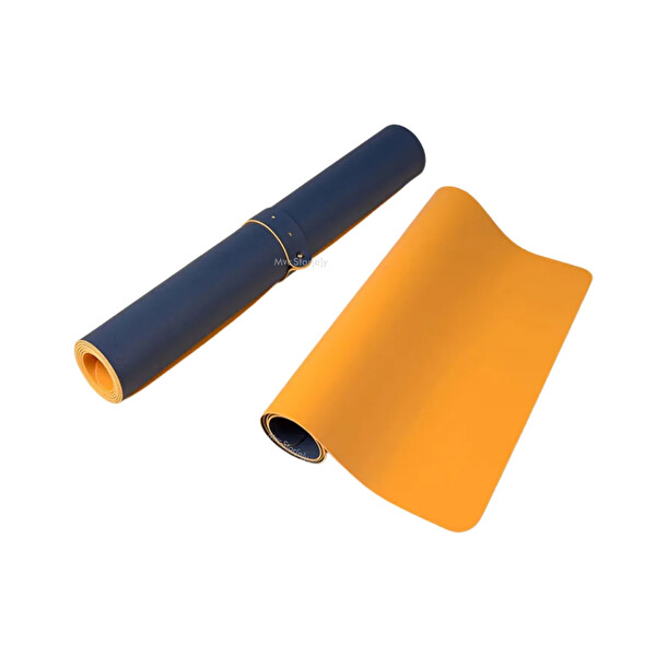 McStorey Deri Masa Matı Kaymaz Dayanıklı Masa Üstü Mat 2 MM 90x45 CM Lacivert MousePad
