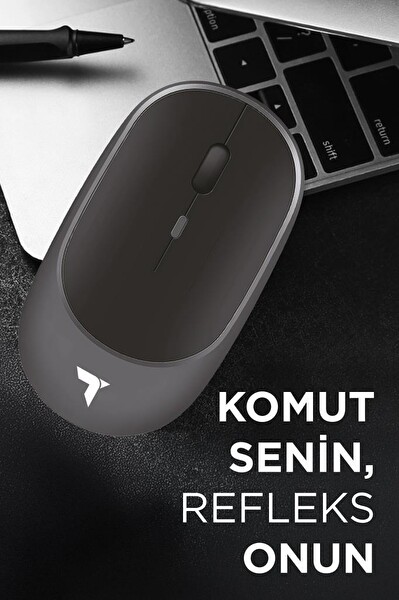 Torima TM-16 Gri Kablosuz Çift Modlu Sessiz Mouse Fare