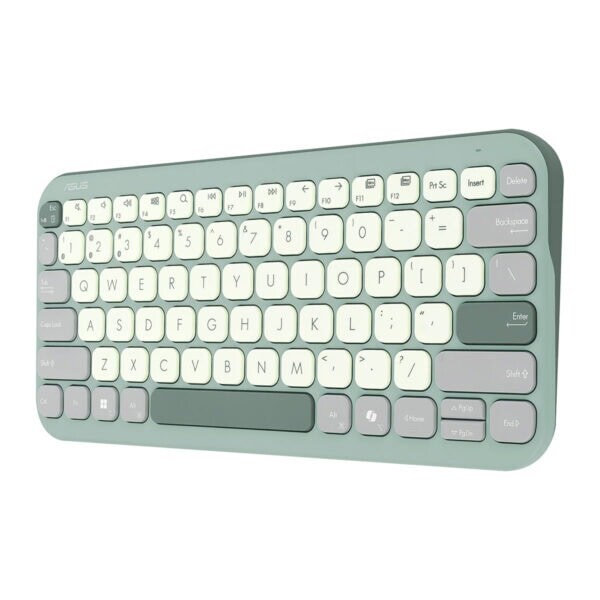Asus Marshmallow KW100 Yeşil Kablosuz Türkçe Mac Uyumlu Klavye