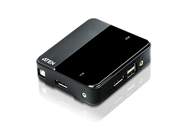 Aten 2 Port USB Display Port KVM 4K UHD 3840 × 2160 - 60Hz Switch