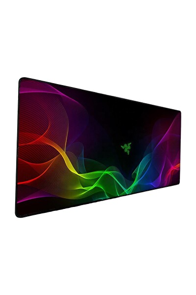 Sge Teknoloji Purple Zone Desenli 90x40 CM Kaymaz Dikişli Oyuncu Mouse Pad