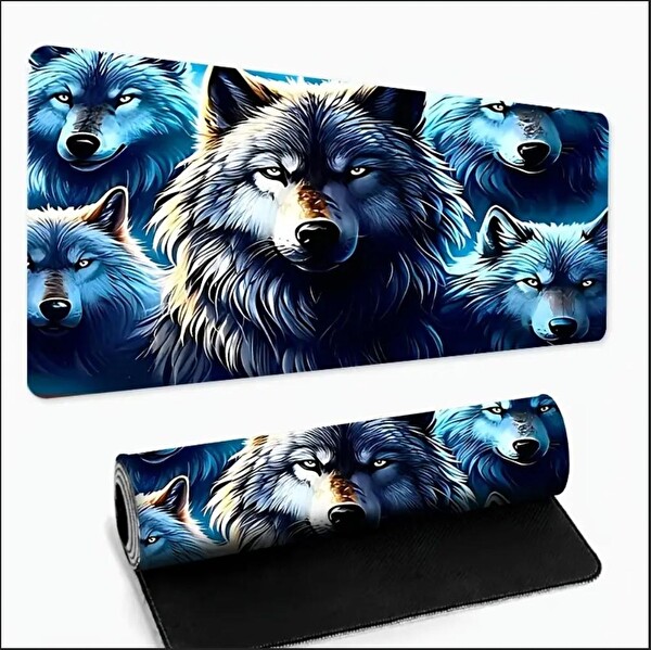 Sge Teknoloji 70x30 CM 5 Kurt Tasarımı Kaydırmaz Taban Speed Yüzey Oyuncu Mouse Pad