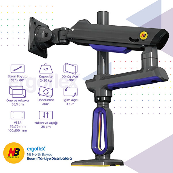 Ergoflex North Bayou G80-Gaming 2-20 KG 32