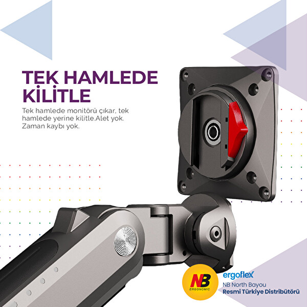 Ergoflex North Bayou NB Ergonomic A6-Gaming Profesyonel Oyuncu Monitör Standı