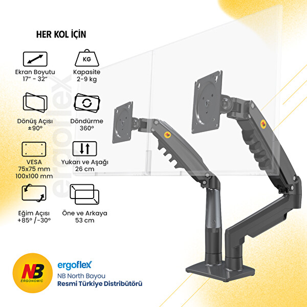Ergoflex North Bayou Yeni Versiyon F160 17-27