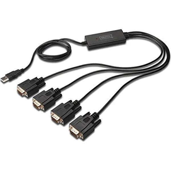 Digitus USB 2.0 - 4 x RS232 1.5 MT Seri Çevirici Kablosu