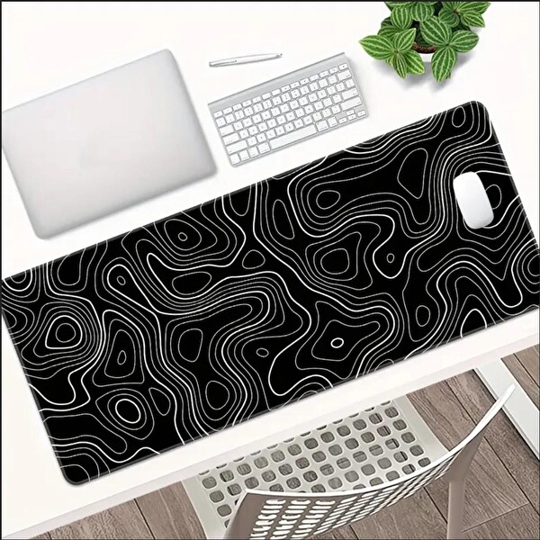 Sge Teknoloji 65X25 CM Soyut Tasarım Temalı Kaydırmaz Speed Yüzey Mouse Pad