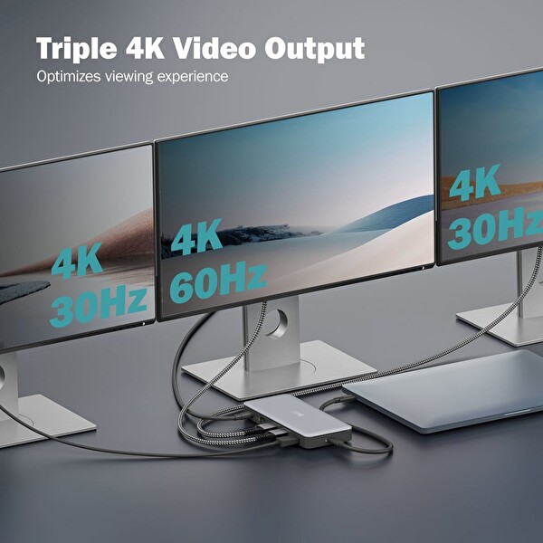 Digitus USB-C Docking Statio 10 Gbit/s 11 Port 3.2 Gen 2 Bağlantı Noktası Çevirici