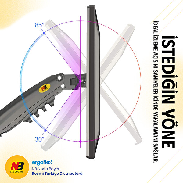 Ergoflex North Bayou H100 Amortisörlü Profosyonel 17