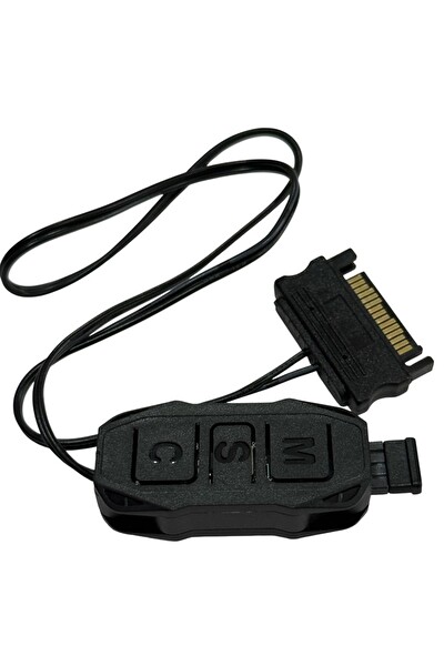 Megalodon ARGB Kontrolcü 5V 3 Pin SATA Siyah ARGB Dönüştürücü RGB Denetleyici Kablo