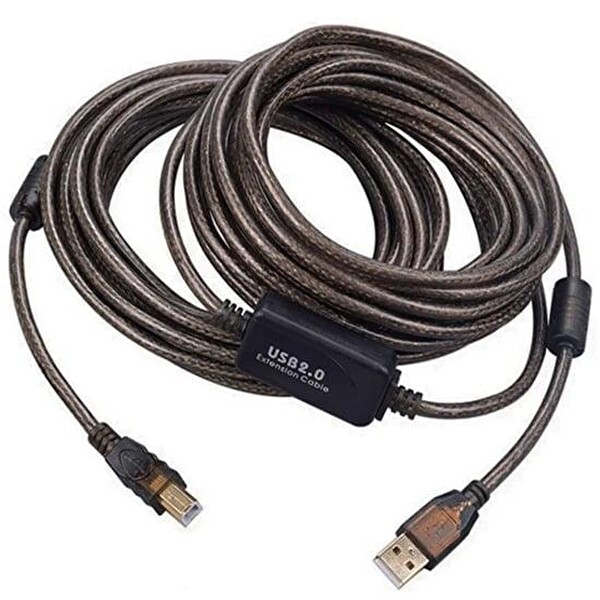 Electroon Şeffaf Chipset 10 Metre Usb 2.0 Yazıcı Kablosu