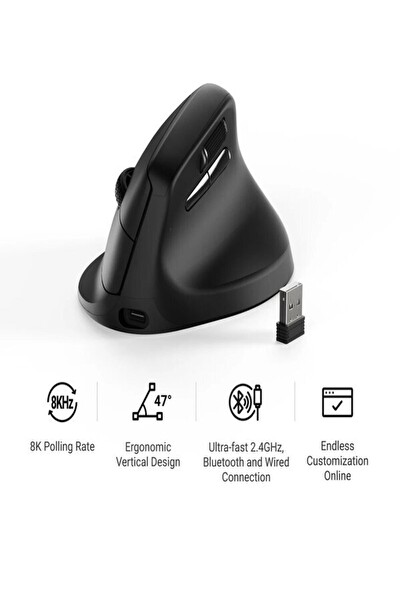 Keychron M5-A23 Ergonomik Kablosuz Mouse