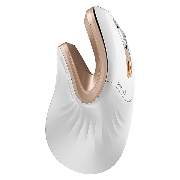 ProtoArc CP016807 EM11 NL Beyaz Altın Kablosuz Ergonomik Dikey Mouse