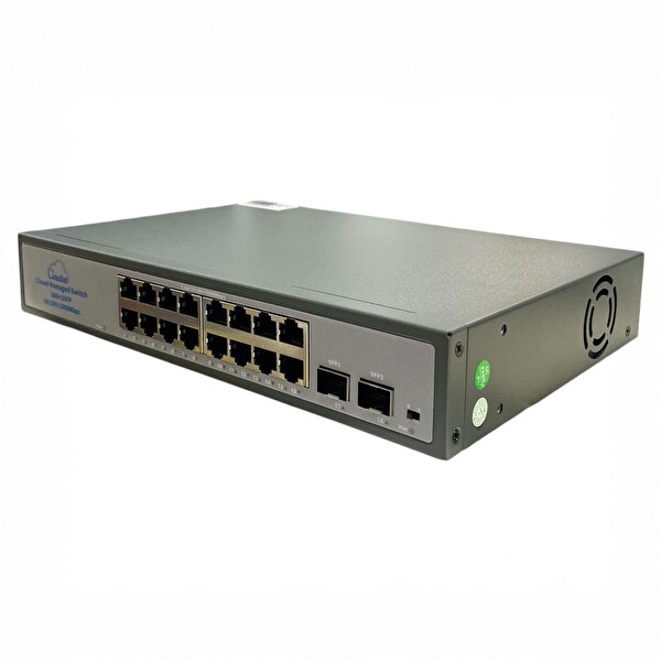 Novacom NVC-HIS2116G2S 16 Port - 2 SFP Gigabit Plastik Kasa Ethernet Switch