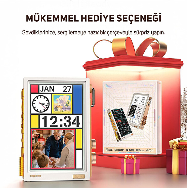 Divoom Times Frame 10.1 Akıllı Kişiselleştirilebilir Dijital Çerçeve 64 GB Beyaz