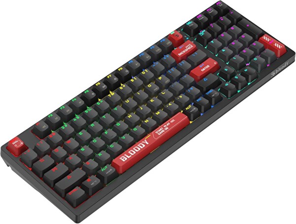 A4-Tech Bloody WS98 Mekanik Red Switch RGB Anti-Ghosting Kablolu Klavye