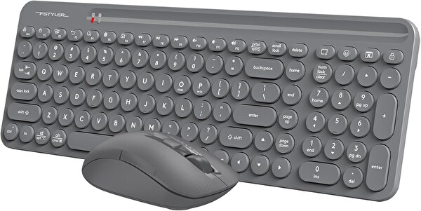 A4-Tech FG3300 Air2 Gri Silent Kablosuz Klavye Ve Mouse Seti