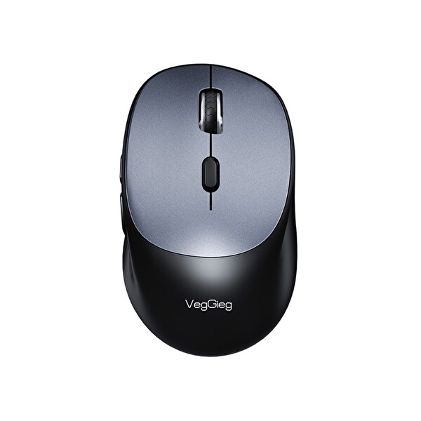 VegGieg G880 Dual-Mode Bluetooth 5.3 Ve 2.4GHz 3600DPI Optik Kablosuz Mouse - Gri