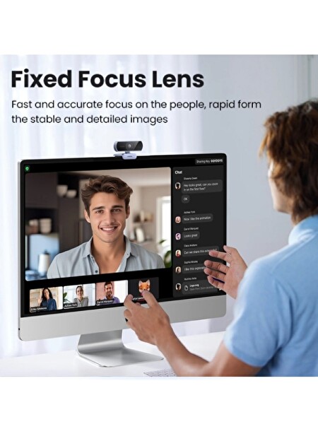 Ugreen 15728 CM678 1080p HD Mikrofonlu USB Webcam Kamera