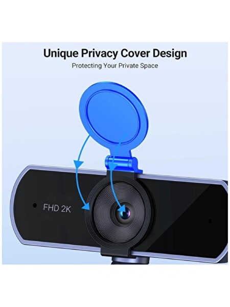 Ugreen 25442 CM717 4 MP 2K Full HD Mikrofonlu USB Webcam Kamera