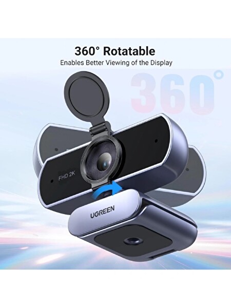 Ugreen 25442 CM717 4 MP 2K Full HD Mikrofonlu USB Webcam Kamera