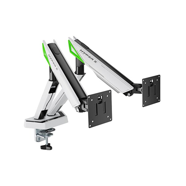 XDrive MNT-93 İkili Aparat Monitör Standı - Beyaz