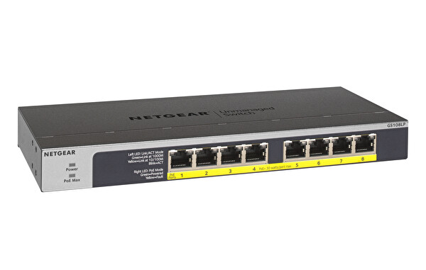 Netgear 8 Port Gigabit Ethernet PoE+ 60W FlexPoE Unmanaged Switch