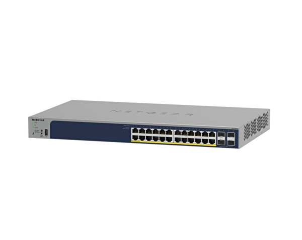 Netgear GS728TP-300EUS 24 Port Gigabit PoE+ Smart Switch With 4 SFP Ports 190W - Cloud Managed