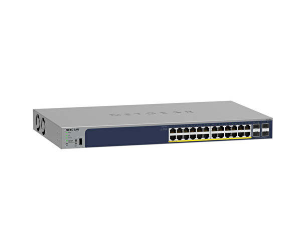 Netgear GS728TP-300EUS 24 Port Gigabit PoE+ Smart Switch With 4 SFP Ports 190W - Cloud Managed