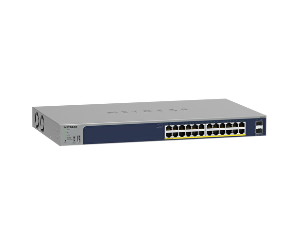 Netgear GS724TPv3 24 Port Gigabit With 2 SFP Ports - 190W Ethernet PoE+ Smart Switch
