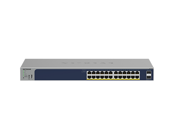 Netgear GS724TPv3 24 Port Gigabit With 2 SFP Ports - 190W Ethernet PoE+ Smart Switch