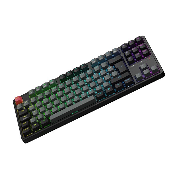 Keychron C3PX-H3-TR C3 Pro 8K QMK Kablolu Özel Kahverengi Switch Mekanik Klavye - Siyah