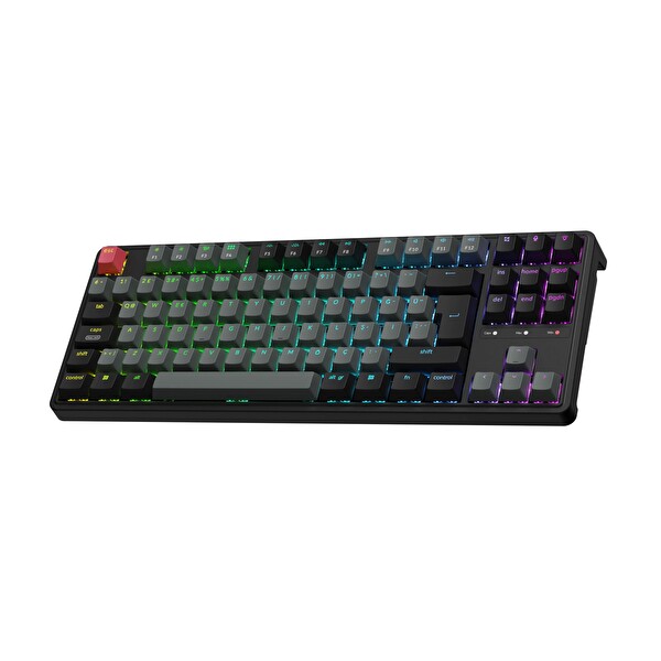 Keychron C3PX-H3-TR C3 Pro 8K QMK Kablolu Özel Kahverengi Switch Mekanik Klavye - Siyah