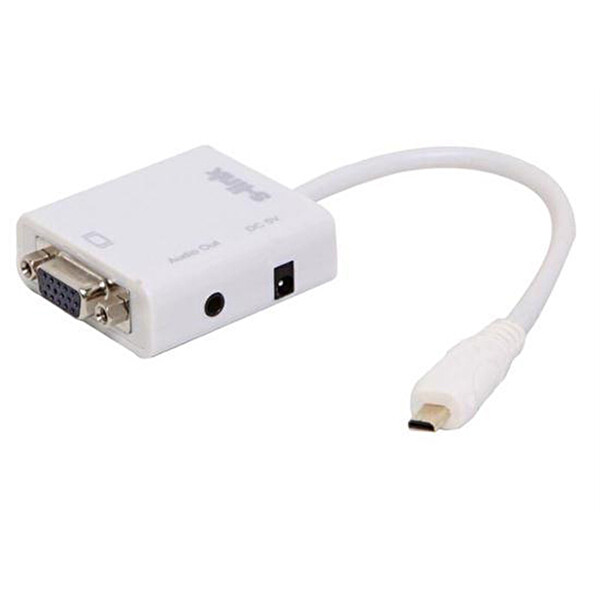 S-Link SL-MUV13 Micro USB To VGA - Audio Çevirici