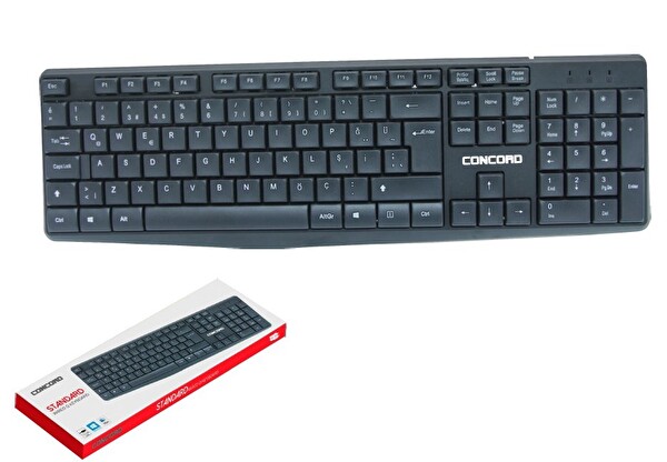 Concord C73 Türkçe Q Kablolu Klavye