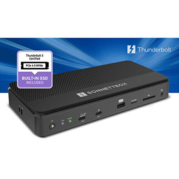 Sonnettech Echo 13 Thunderbolt 5 Dock - 1 TB Dahili SSD 140W Şarj 8K Ve 3x4K Ekran Desteği