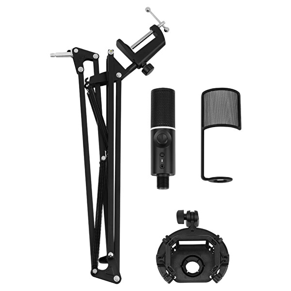 Streamplify MIC ARM Cardioid RGB Siyah Yayıncı Mikrofonu