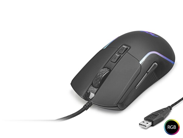 EvimdeyokyokGM170B/LA 1200 - 2400 Dpi Usb RGB Optik Mouse Siyah