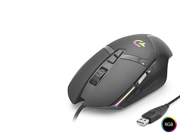 Evimdeyokyok G402 7200 Dpi 7 Tuş 1000 Hz RG B Mouse Siyah