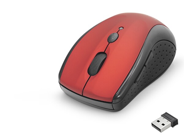 Evimdeyokyok HDX3405R 800/1600 Dpi Kablosuz Mouse Kırmızı Siyah