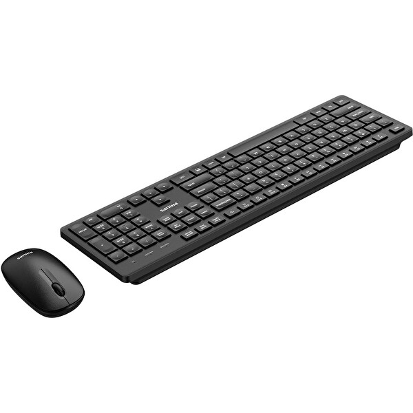 Philips SPT6318 Kablosuz Türkçe Q Klavye Ve Mouse Seti Siyah