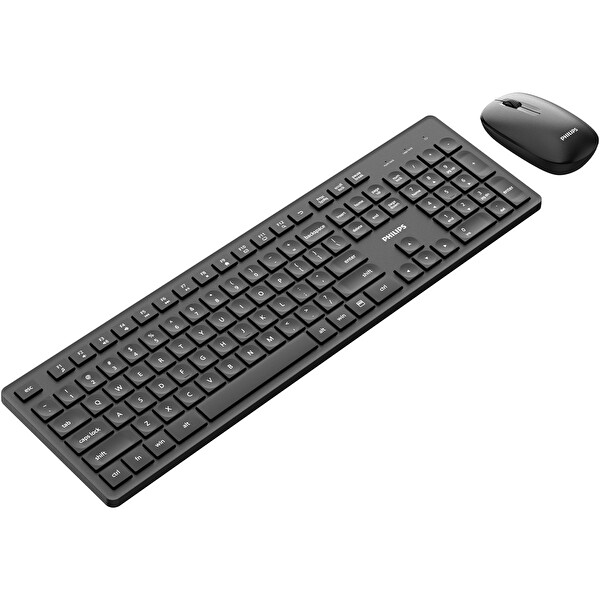 Philips SPT6318 Kablosuz Türkçe Q Klavye Ve Mouse Seti Siyah