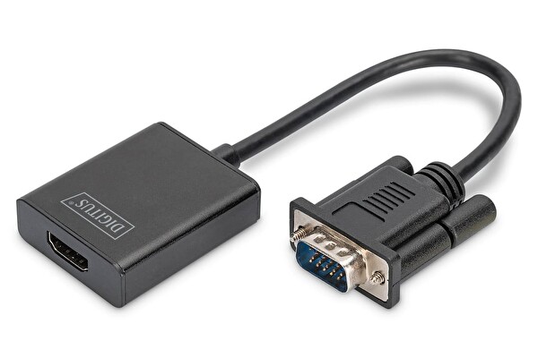Digitus 6.75 Gbps 225 MHz/1.65 VGA'dan HDMI'ya Çevirici Converter