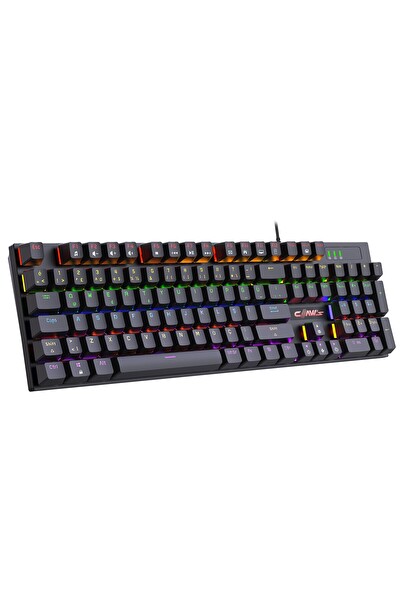 Claw’s Rapidfire Red Switch Mekanik & Rainbow RGB Aydınlatma 105 Tuşlu Mekanik Klavye Siyah
