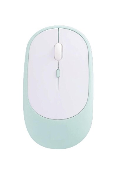 Başkenttekno TM16 USB Ve Bluetooth Bağlantı Çift Modlu Şarjlı Sessiz Kablosuz Mouse Mavi