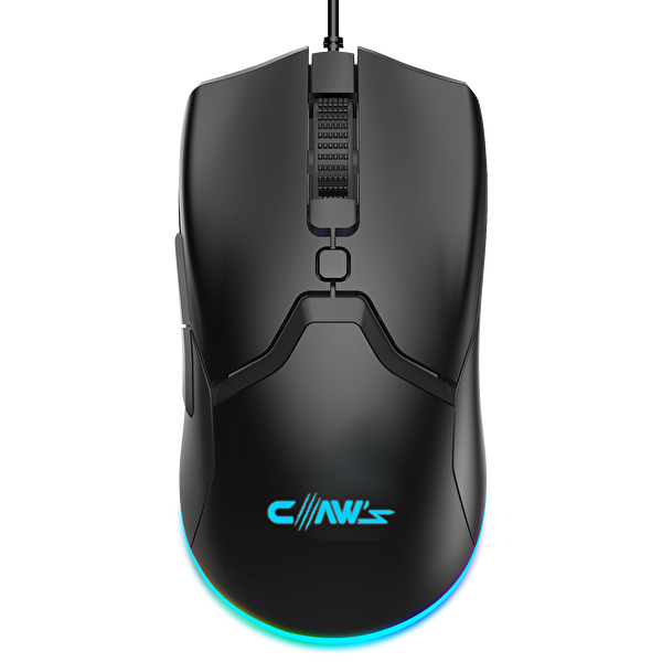 Cerberus Pixart PAW3519 Sensörlü 4200 Dpi Wide Rgb Özel Abs Doku Kablolu Gaming Mouse - Siyah