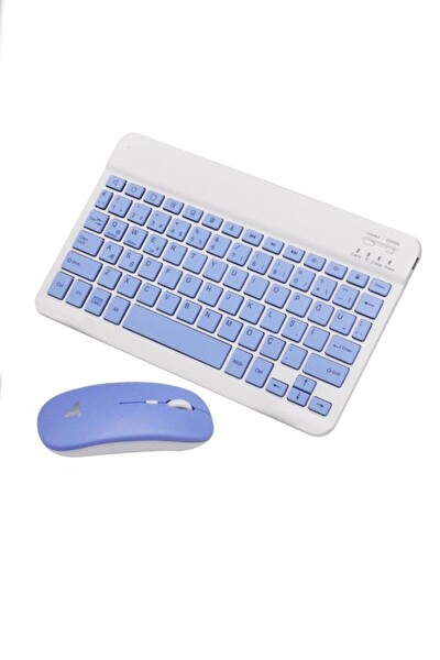Başkenttekno TMK-04 Bluetooht Kablosuz Klavye Mouse Seti Mor