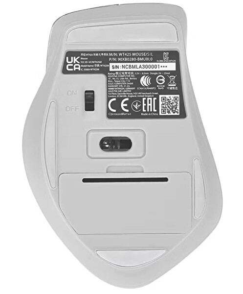Asus WT425 Kablosuz Mouse Gümüş 90XB0280-BMU0L0