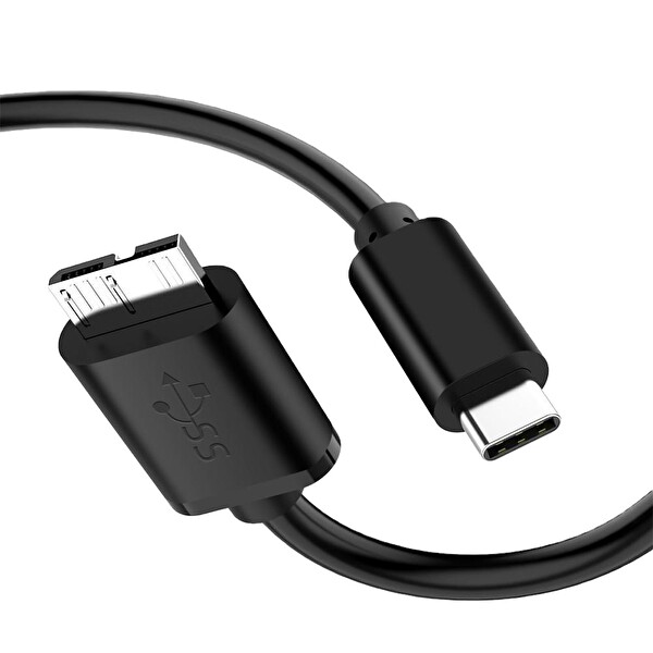 Blue Wings Usb-C To Micro B 3.0 Hard Disk 1 M 5gbps Type-C Harici HDD ve SSD Bağlantı Kablosu